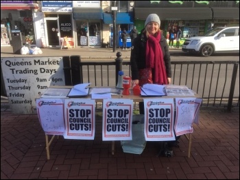 Newham Socialist Party campaign stall 8 February 2020 Newham Socialist Party campaign stall 8 February 2020