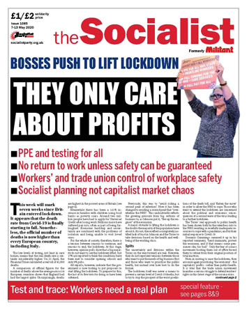 The Socialist issue 1085