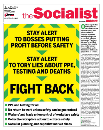 The Socialist issue 1086 The Socialist issue 1086