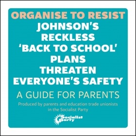 First page of Socialist Party leaflet for parents, May 2020