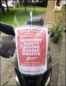 Motorbike ready for the cavalcade, Walthamstow, 21.5.20, photo Martin R