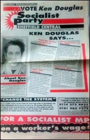 Ken Douglas - Sheffield election leaflet