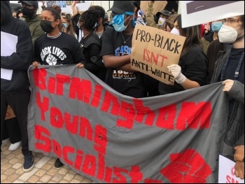 Black lives matter demo, Birmingham, June 2020, photo Birmingham SP