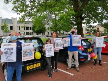 Swansea car cavalcade: No reckless 'back to school' plans