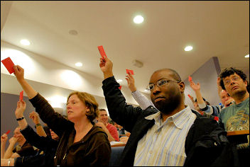 Campaign for a New Workers Party (CNWP) conference 2007, photo Paul Mattsson