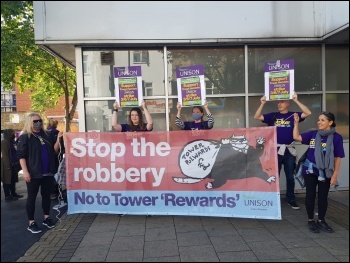 The conference sent solidarity to Tower Hamlets council workers on strike, photo Isai Priya