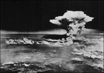 The atomic cloud over Hiroshima