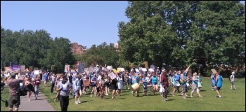 Demanding a 15% pay rise for NHS workers, 8th August 2020, Bristol