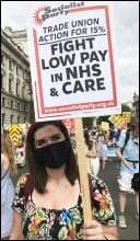 Demanding a 15% pay rise for NHS workers, 8th August 2020