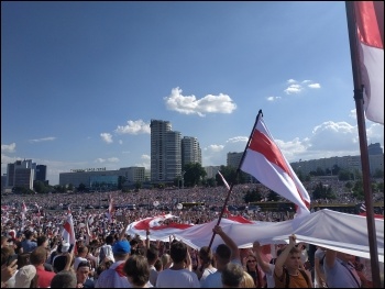 Opposition protest in Minsk, Belarus August 2020