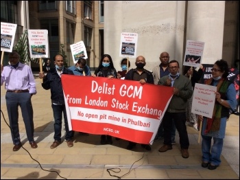London protest on Phulbari Day demands delisting of GMC from the London Stock Exchange