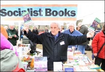 Keith Dickinson, 85, is still campaigning for socialism, and has been for over 60 years, photo Senan