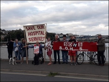 Fighting to save Teignmouth Hospital the last time!