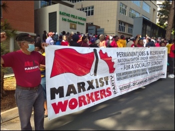 Marxist Workers Party backing the protest