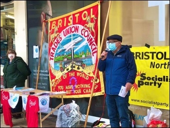 Bristol Jobs Protest, Photo: Bristol Socialist Party