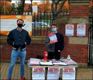 Socialist Students campaigning in Birmingam