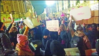 London solidarity protest, photo James Ivens