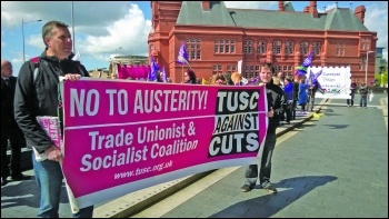 TUSC lobby the Welsh assembly in 2015, Socialist party Wales