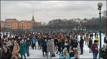 St Peterburg protest January 2021, photo 