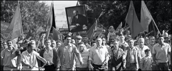 Workers on strike in Novocherkassk in 'Dear Comrades!'