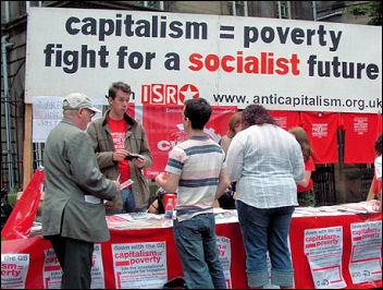 ISR demonstrating at the G8 in Edinburgh 2005 