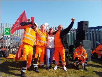 Thurrock refuse workers celebrate beating back the Tory council's attempt to slash their pay