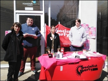 Election campaigning in Newton Abbot, Devon, May 2021