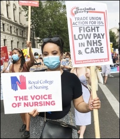 In Britain, health workers are also fighting for a pay rise