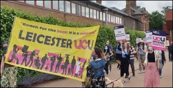Marching through the campus, photo Steve Score