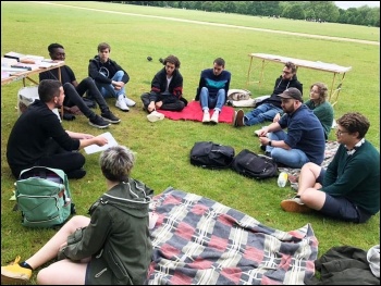 Young Socialists discuss in Hyde Park Young Socialists discuss in Hyde Park