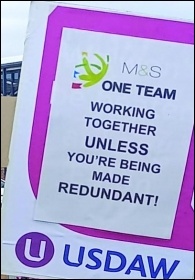 Usdaw members are in dispute over redundancy payments