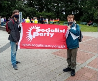 Socialist Party members at Loughborough university pride Socialist Party members at Loughborough university pride