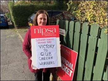 CWI member and incumbant general secretary of NIPSA - Carmel Gates