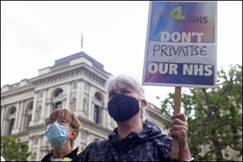 London 3 July NHS protest, 2021, photo Paul Mattsson London 3 July NHS protest, 2021, photo Paul Mattsson