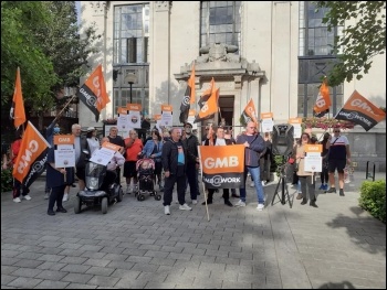 The rally in support of Gary Bolister, photo Rob Williams