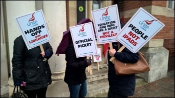 When Greenwich was campaigning against library cuts and privatisation When Greenwich was campaigning against library cuts and privatisation