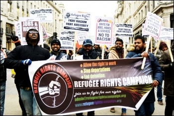 Refugee rights campaign. Photo: Mary Finch
