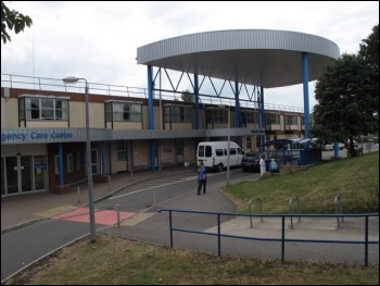 Hinchingbrooke hospital has weight limits for patients. Photo: Andy Parrett/CC Hinchingbrooke hospital has weight limits for patients. Photo: Andy Parrett/CC