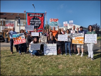 Workers at Oaks Park are continuing their support of victimised NEU rep Keiran Mahon