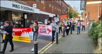 YFJ march in Swansea, 9.10.21