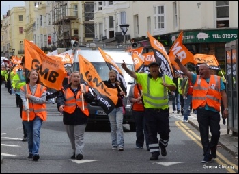 Brighton bin strike, 2013. Photo: Brighton SP