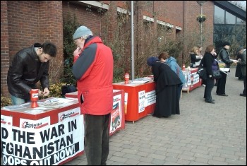 Waltham Forest: campaigners scored a previous victory with a mass stall protest for the right to campaign, photo Sarah Sachs-Eldridge 