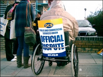 PCS strike in Barking PCS strike in Barking