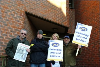 PCS strike in Southampton, photo Southampton Socialist Party