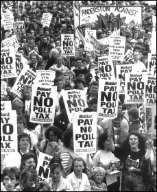 Anti-Poll Tax demonstration March 1990