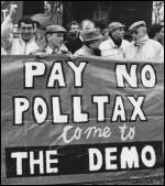 Poll Tax protests in Scotland 1989