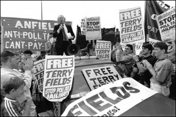 Poll Tax protests, photo P Herrmann