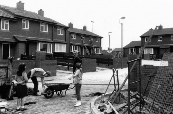 Socialist-led Liverpool city council's struggle in 1983-87 led to mass demonstrations and thousands of new council houses built, photo Dave Sinclair