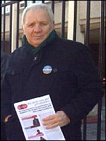 Mick Tosh, Trade Unionist and Socialist Coalition (TUSC) candidate , photo TUSC
