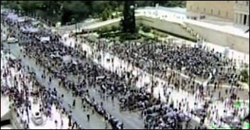 Greek workers take to the streets